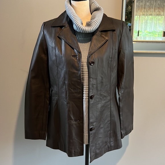 Dialogue Leather Jacket NWT - Picture 9 of 17
